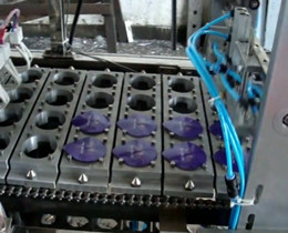 cups filling and foil sealing machine