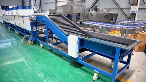 Sweet potato, taro cleaning, peeling and cutting machine