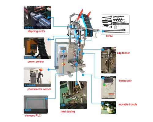 Three Sides Sealing Powder Packing Machine