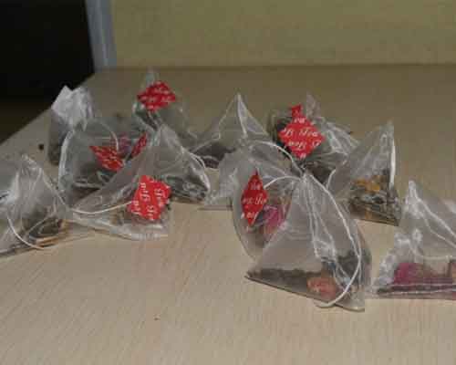 triangle tea bag package machine