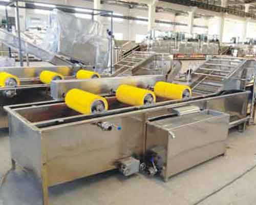 used fast frozen food processing line