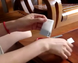 how to hanging string and tag