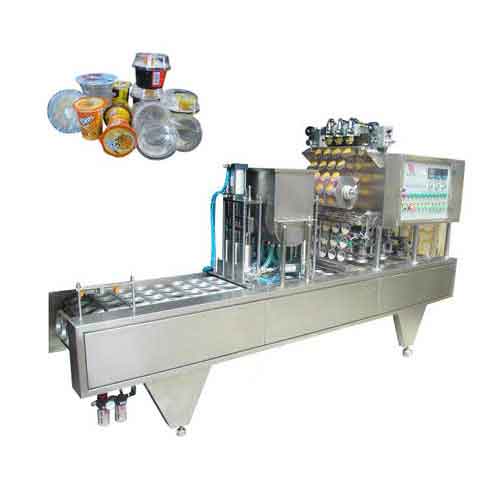 Cups filling sealing machine