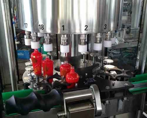 automatic rotary glass bottle liquor filling machine